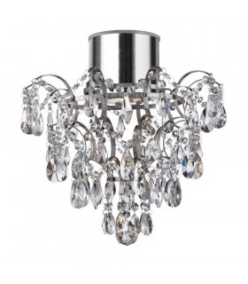 Plafoniera bagno Acciaio Cromato 1 lampadina 38cm
