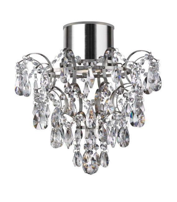 Plafonnier salle de bains Bathroom Acier Chrome 1 ampoule 38cm