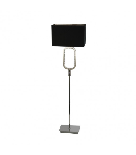 Lampada da terra Aura Vetro, acciaio, acciaio inossidabile Cromo, nero, Trasparente 1 lampadina 136cm