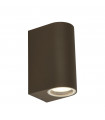 Garden wall light Eiffel Glass, aluminum Rust brown 2 bulbs 15cm