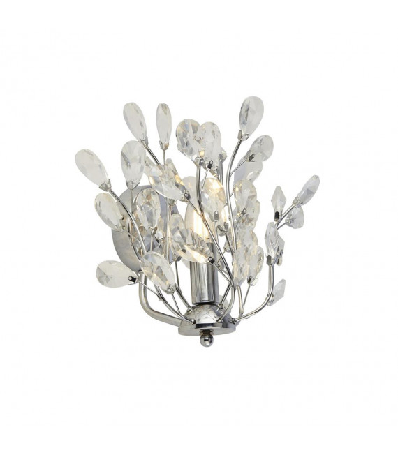 Applique design Bouquet 1 ampoule Verre,acier doux Chrome,Transparent
