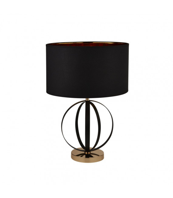 Lampe de table Table Acier doux Noir 1 ampoule 58cm