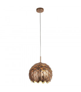 Lampada a sospensione Artichoke Alluminio Rame metallizzato 1 lampadina 35,5 cm