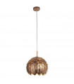 Suspension Artichoke Aluminium Cuivre métallique 1 ampoule 35,5cm