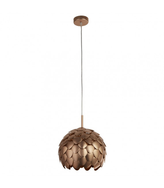 Suspension Artichoke Aluminium Cuivre métallique 1 ampoule 35,5cm