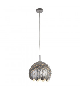 Artichoke Pendelleuchte Aluminium Metallic silber 1 flammig 35,5cm