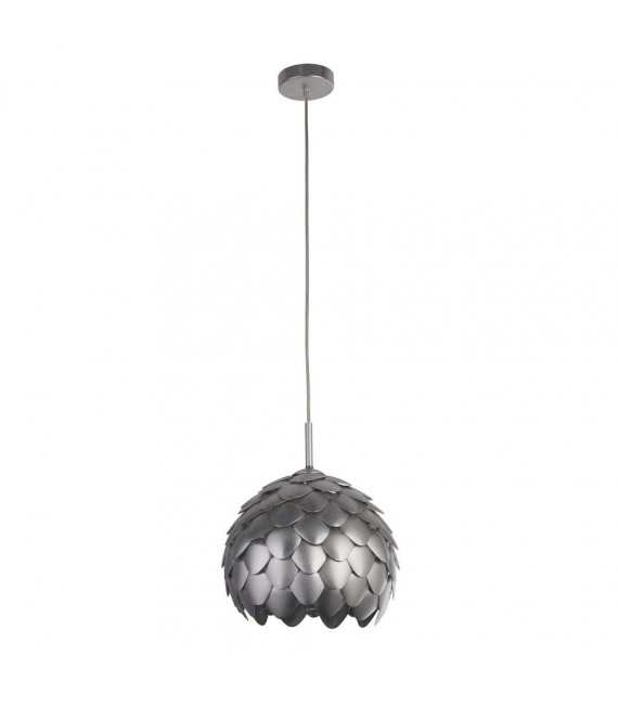 Lampada a sospensione Artichoke Alluminio Argento metallizzato 1 lampadina 35,5 cm
