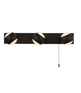 Flare 3-Light Vanity Light White Mild Steel,White Opal,Black