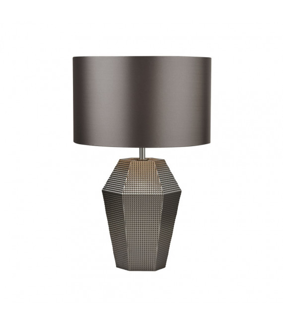 Sobremesa Table Cristal cromo ahumado 1 bombilla 49cm