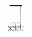 Suspension Anthea Acier doux Noir mat 3 ampoules 21cm