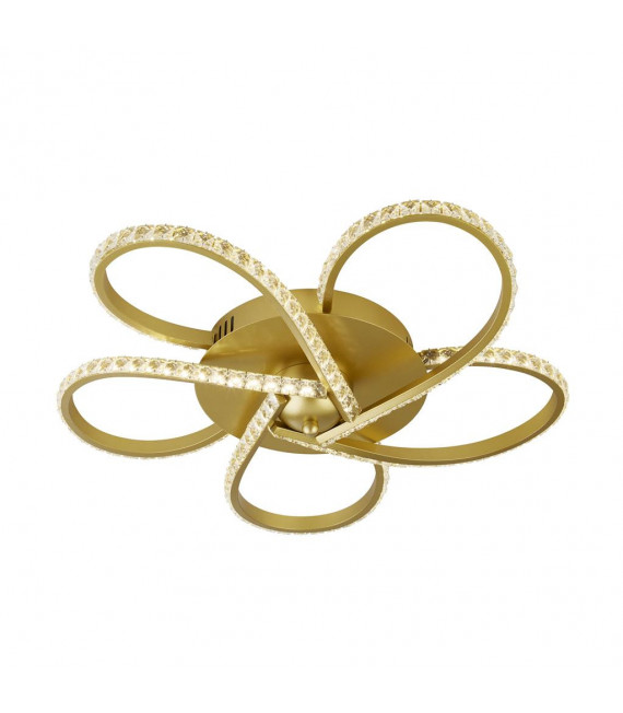 Daisy Integrated LED Ceiling Light Glass, Aluminum, Mild Steel Gold, Grey, Clear