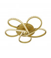Daisy Integrated LED Ceiling Light Glass, Aluminum, Mild Steel Gold, Grey, Clear