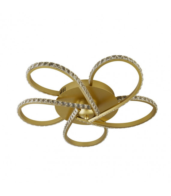Daisy Integrated LED Ceiling Light Glass, Aluminum, Mild Steel Gold, Grey, Clear