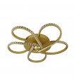 Daisy Integrated LED Ceiling Light Glass, Aluminum, Mild Steel Gold, Grey, Clear