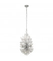 Suspension Peacock Verre,acier doux Chrome,Transparent 14 ampoules 64cm