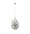 Suspension Peacock Verre,acier doux Chrome,Transparent 14 ampoules 64cm