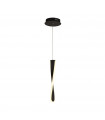 Suspension design Paddle Acier doux Noir mat 1 ampoule 39cm