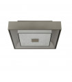 Ceiling light Rhea Glass, aluminium, mild steel Silver, Clear, brushed silver, frosted 1 bulb 9.5cm