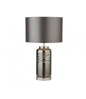 Lampada da tavolo Tavolo Acciaio dolce Cromo 1 lampadina 51,5 cm