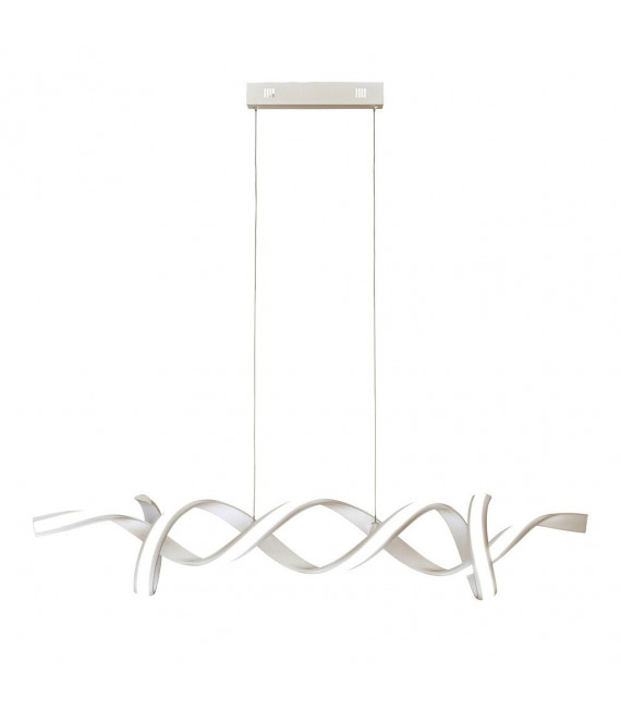 Plafón LED Music integrado Acrílico, aluminio, acero dulce Plata, blanco 23 cm