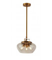 Suspension Boule Acier Bronze 3 ampoules 85,5cm