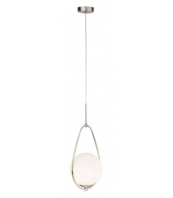 Ciondolo Avalon Acciaio Argento satinato 1 lampadina 51cm