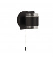 Bathroom wall light Tumbler Acrylic, plastic, mild steel Silver, White opal, Matte black, Transparent