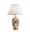 Lampe de table Damasco 24 carats plaqué d'or Or poli 1 ampoule 60cm