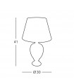 Damasco table lamp 24 carat gold plated Polished gold 1 bulb 60cm