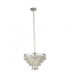 Colgante Michelle Acero dulce Cromo 4 bombillas 30cm