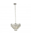 Suspension Michelle Acier doux Chrome 4 ampoules 30cm