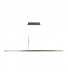 Suspension Tribeca Aluminium, mild steel Satin silver, white 7 Cm