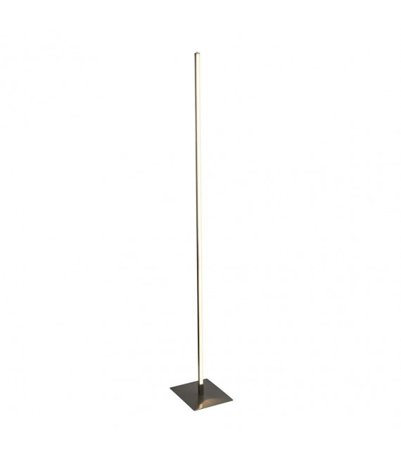 Lampada da terra a LED integrata Tribeca Alluminio, acciaio dolce Argento satinato, bianco