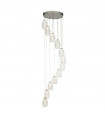12-bulb Cyclone Pendant Glass, Acrylic, Mild Steel, Chrome, Clear