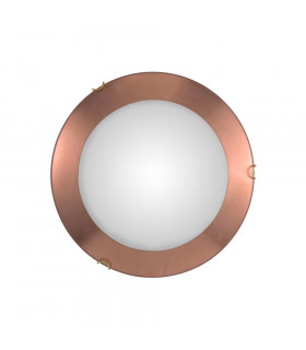 Plafón Moon 1 bombilla cobre