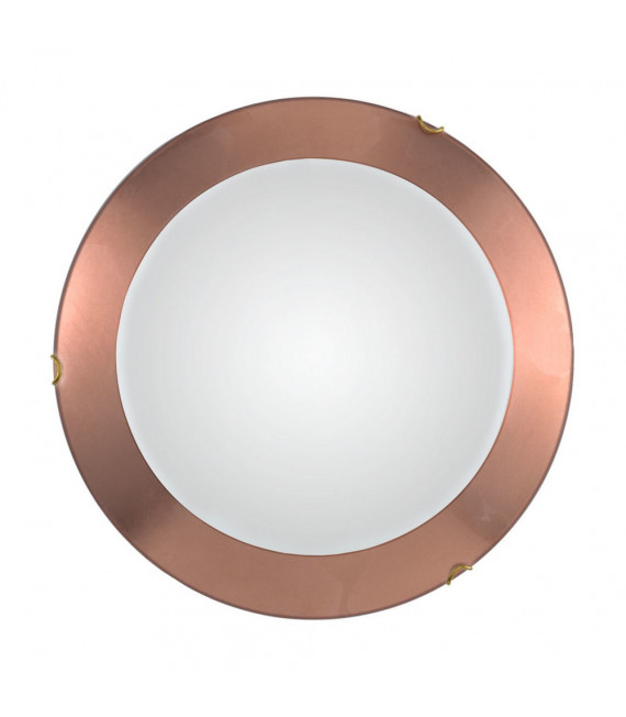 Plafón Moon 1 bombilla cobre