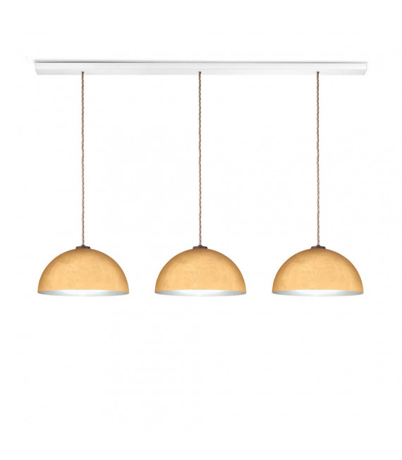Ciondolo Cult bianco 3 lampadine 250cm