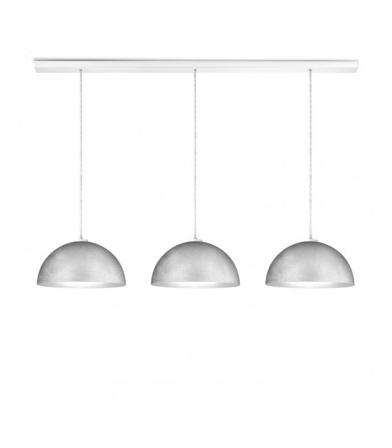 Suspension Cult blanc mat 3 ampoules 250cm