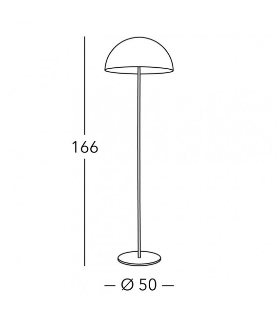 Cult floor lamp 3 white bulbs