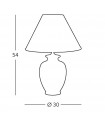Lampe de table Chiara 1 ampoule 54cm