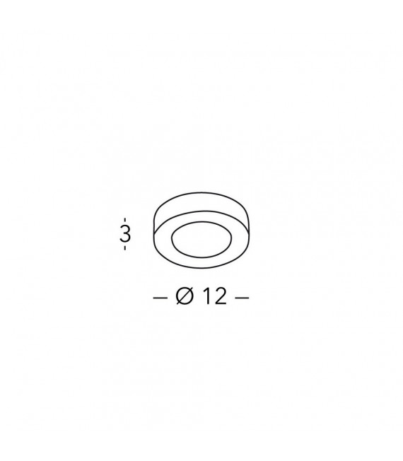 Spot Downlight Click Mattschwarz 1 Glühbirne 3cm