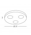 Spot Downlight Click 3 bulbs 3cm