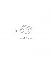 Spot Downlight Click Gold 1 bulb 3cm