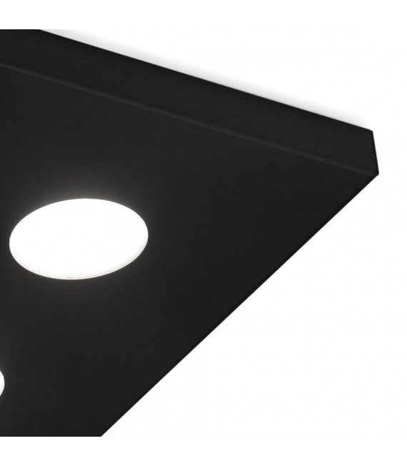 Spot Downlight Fare clic su 4 lampadine Nero