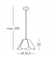 Suspension Bloom 1 ampoule 150cm