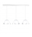 Suspension Bloom Mat blanc 3 ampoules 250cm