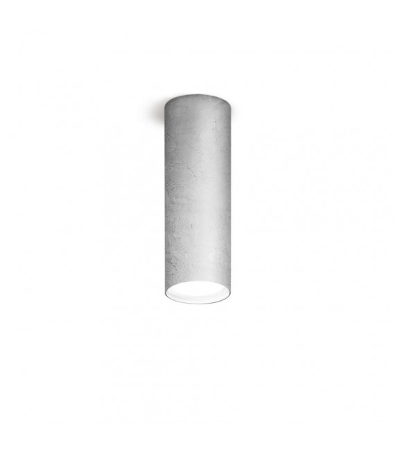 Foco Downlight Tubo Plata 1 bombilla 23,5cm