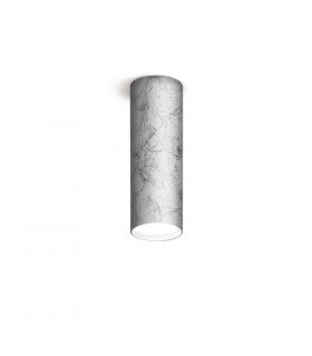 Spot Downlight Tube Argent 1 ampoule 23,5cm