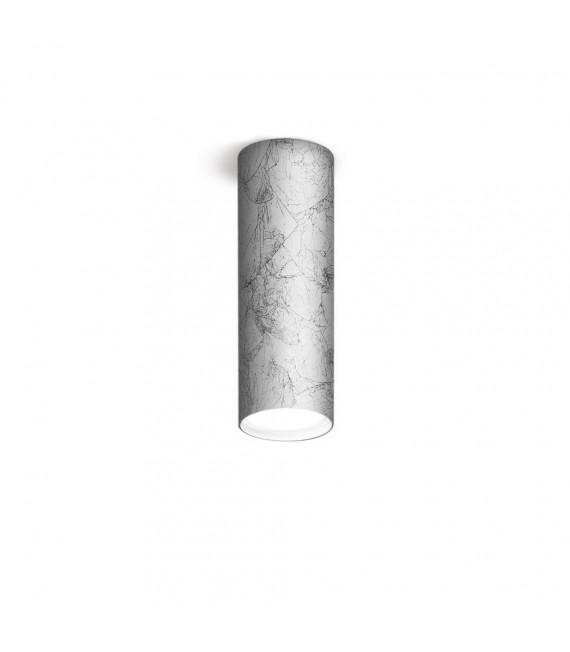 Spot Downlight Tube Argento 1 lampadina 23,5cm