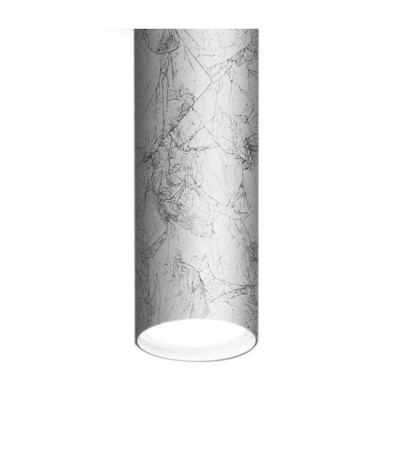 Spot Downlight Tube Argento 1 lampadina 23,5cm